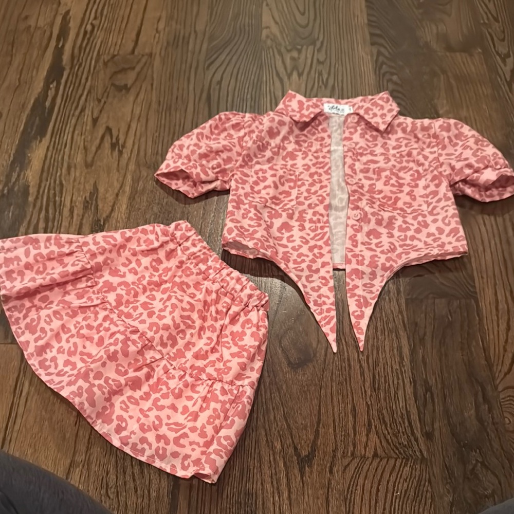 Lola + The Boys Pink Floral Matching Set